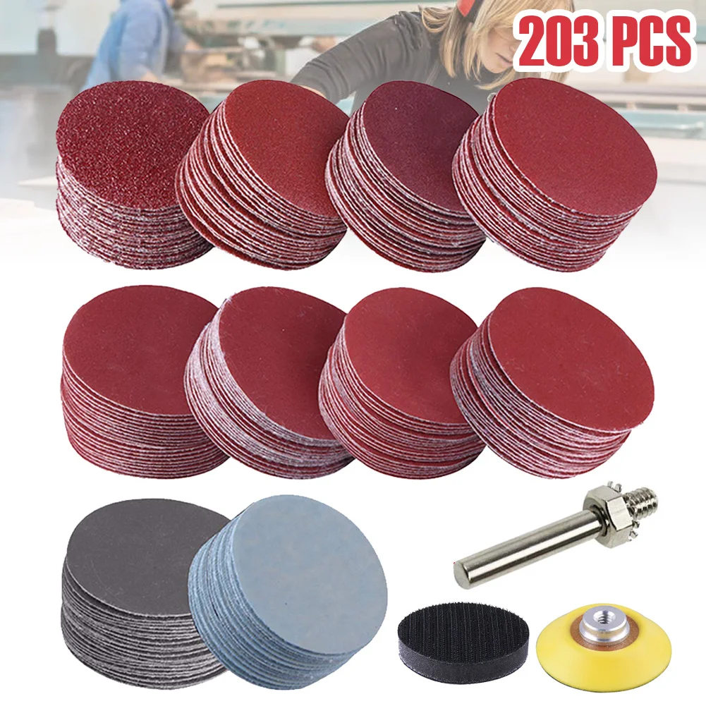 100PC/75mm 203pcs/50mm Sandpaper Assortment Sanding Discs For Polishing Cleaning Tool
100PC/75mm 203pcs/50mm Sandpaper Assortment Sanding Discs For Polishing Cleaning Tool