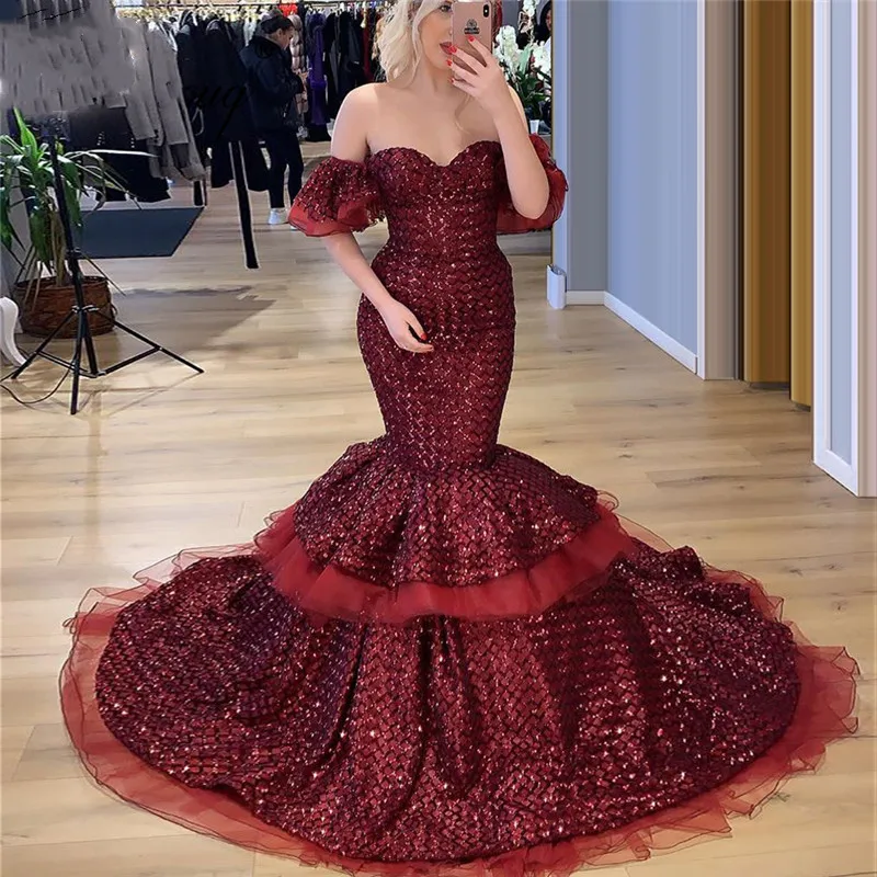 Evening Dresses Mermaid Sleeveless Formal Party Red Sequined Prom Gowns Long 2020 For Women Plus Size
Evening Dresses Mermaid Sleeveless Formal Party Red Sequined Prom Gowns Long 2020 For Women Plus Size
