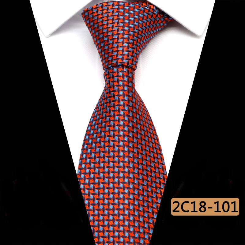 Модные мужские галстуки YISHLINE 8 см Новый Плетеный жаккардовый галстук в горошек