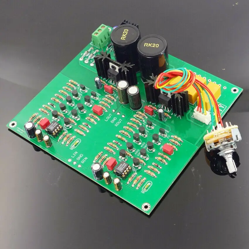 Плата стереопредусилителя Hi-Fi класса A/комплект с основанием на предусилителе Accuphase C3850
Плата стереопредусилителя Hi-Fi класса A/комплект с основанием на предусилителе Accuphase C3850