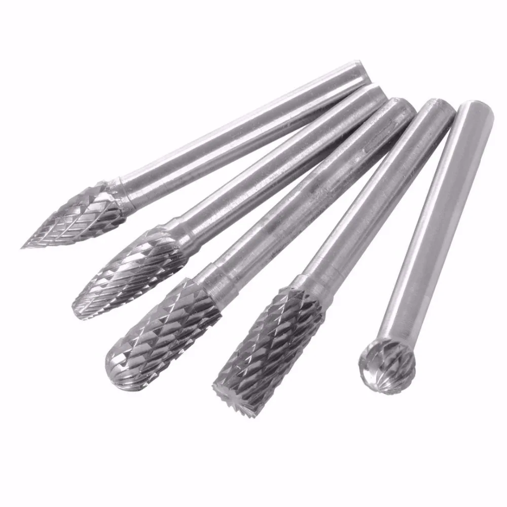 5pcs 6mm Shank Tungsten Carbide Rotary Point Burr Die Grinder Bit Set 50-60mm Length For Power Tools
5pcs 6mm Shank Tungsten Carbide Rotary Point Burr Die Grinder Bit Set 50-60mm Length For Power Tools