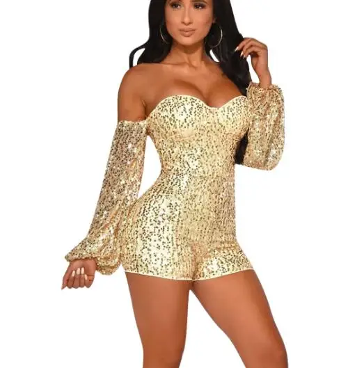 Осенний сексуальный женский комбинезон на одно плечо с блестками Блестящий Облегающий комбинезон с открытой спиной клубный комбинезон с о... 
Осенний сексуальный женский комбинезон на одно плечо с блестками Блестящий Облегающий комбинезон с открытой спиной клубный комбинезон с о...