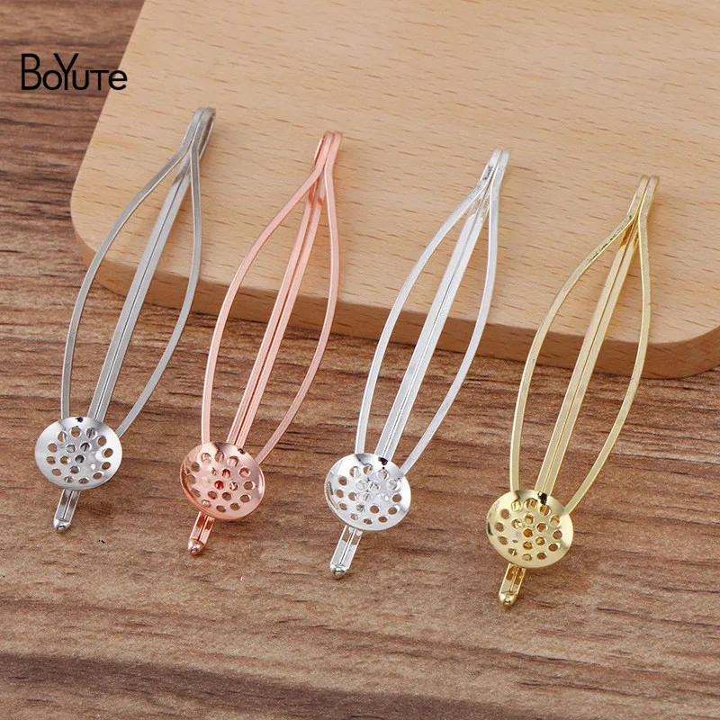 BoYuTe (20 Pieces/Lot) 16*70MM Hairpin Bangs Clips Welding 12MM Dot Hollow Tray Base Diy Hair Accessories Materials
BoYuTe (20 Pieces/Lot) 16*70MM Hairpin Bangs Clips Welding 12MM Dot Hollow Tray Base Diy Hair Accessories Materials