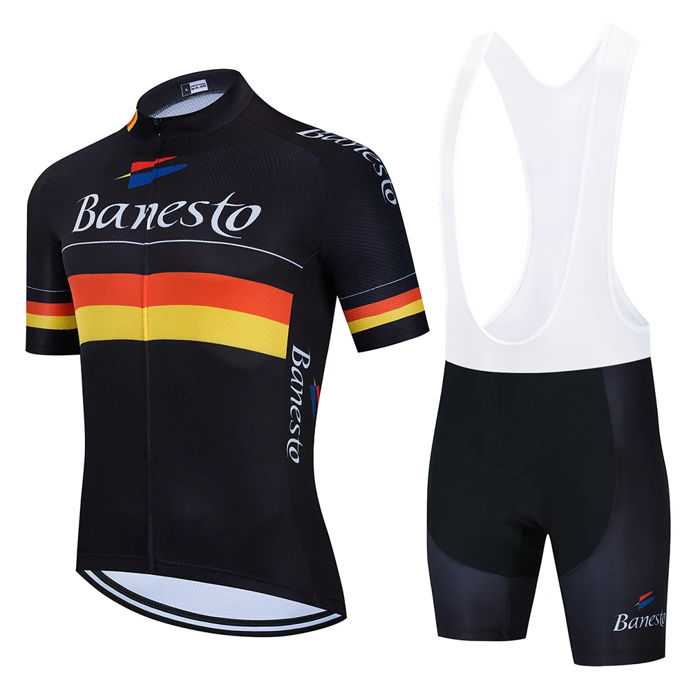 

2020 Team Banesto Cycling Jerseys Bike Clothes Wear Quick-Dry Bib Gel Sets Clothing Ropa Ciclismo uniformes Maillot Sport Wear