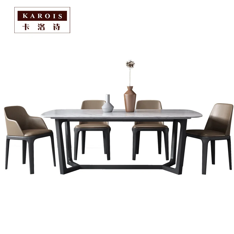 KAROIS Dining Room Furniture Marble Dining Table And Chair Combination Simple Modern Home Fashion Rectangular Dining Table
KAROIS Dining Room Furniture Marble Dining Table And Chair Combination Simple Modern Home Fashion Rectangular Dining Table