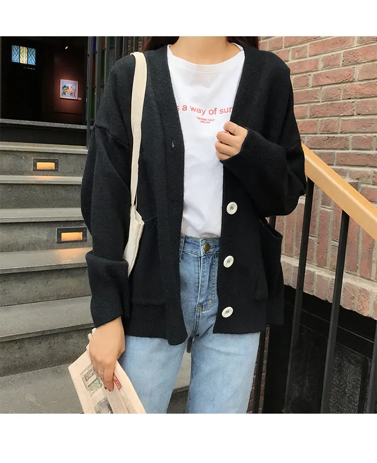 Hsa 2021 Spring Autumn Women Oversized Sweater Cardigans V neck Long Sleeve Oversized Sweater Coat Knitted Jackets Spring Tops
Hsa 2021 Spring Autumn Women Oversized Sweater Cardigans V neck Long Sleeve Oversized Sweater Coat Knitted Jackets Spring Tops