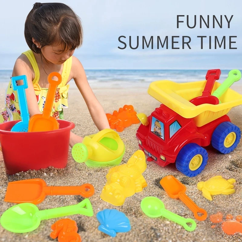 6pcs-14pcs Sets Sand Toys Beach Summer Play Children Dredging Shovel Mold Kid Baby Outdoor Games Play Portable Toy With Car
6pcs-14pcs Sets Sand Toys Beach Summer Play Children Dredging Shovel Mold Kid Baby Outdoor Games Play Portable Toy With Car