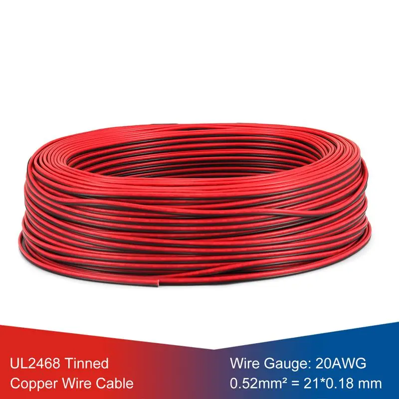 10roll LED Cable 20AWG 100m Tinned Copper Wire Insulation UL2468 2 Pin Electrical Wire Cable For 5050 Modules Rigid Strip Light 
10roll LED Cable 20AWG 100m Tinned Copper Wire Insulation UL2468 2 Pin Electrical Wire Cable For 5050 Modules Rigid Strip Light
