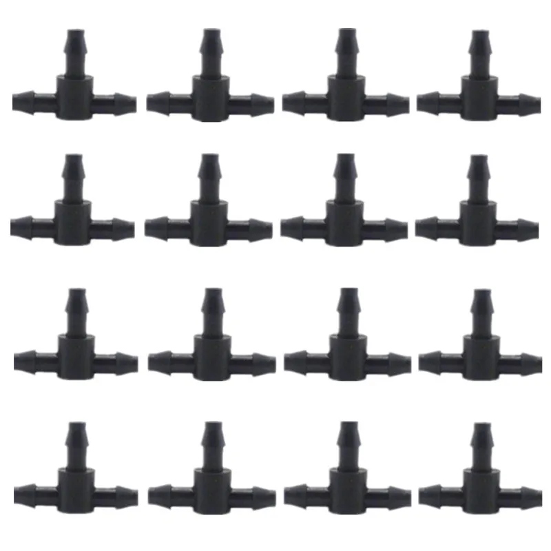 50PCS 1/4" Plastic Barbed 3-Way TEE Connector for 4/7mm Tubing Watering Pipe Hose Couplings Micro Drip Irrigation Garden Tools
50PCS 1/4" Plastic Barbed 3-Way TEE Connector for 4/7mm Tubing Watering Pipe Hose Couplings Micro Drip Irrigation Garden Tools