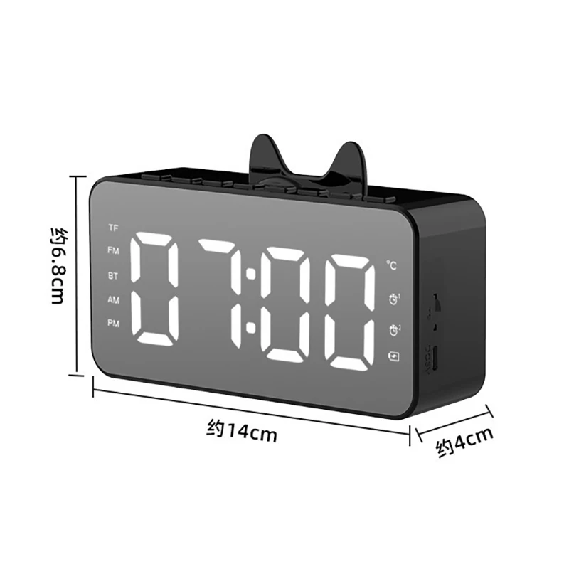 LED Alarm Clock Digital Snooze Bluetooth Speaker Table Clock Wake Up Light Electronic Time Temperature Display Home Decoration
LED Alarm Clock Digital Snooze Bluetooth Speaker Table Clock Wake Up Light Electronic Time Temperature Display Home Decoration