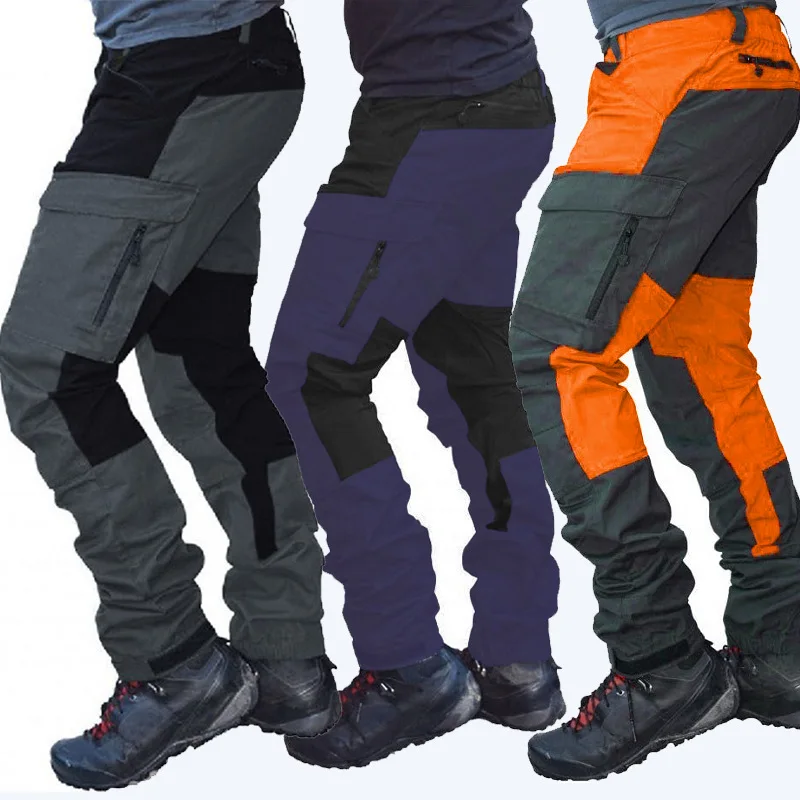 Casual Men Fashion Color Block Multi Pockets Spring And Summer Sports Long Cargo Pants Work Trousers For Men 2021
Casual Men Fashion Color Block Multi Pockets Spring And Summer Sports Long Cargo Pants Work Trousers For Men 2021