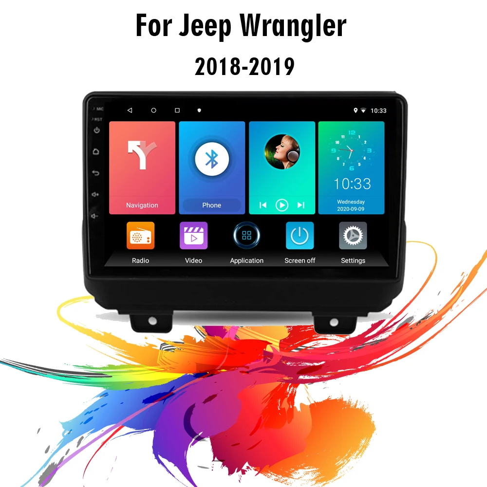 Eastereggs 9 Inch 2 Din Android 8.1 For Jeep Wrangler 2018 2019 Car Radio WIFI GPS Navigation Bluetooth USB Stereo Head Unit
Eastereggs 9 Inch 2 Din Android 8.1 For Jeep Wrangler 2018 2019 Car Radio WIFI GPS Navigation Bluetooth USB Stereo Head Unit