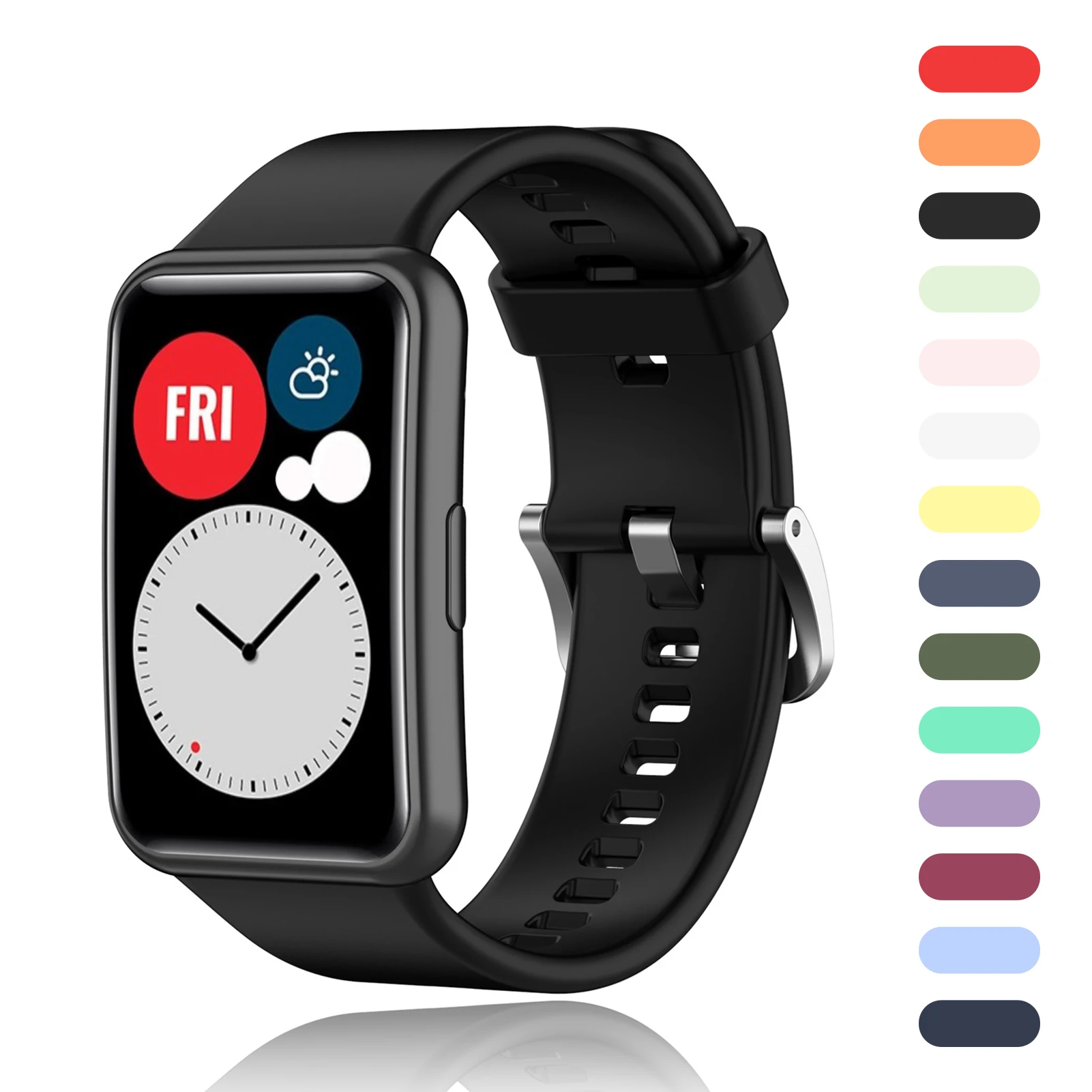 2021 HOT! Rondaful Silicone Watch Band Wrist Strap With Tool For HUAWEI Watch Fit Replacement Smart Watch Strap Wristband
2021 HOT! Rondaful Silicone Watch Band Wrist Strap With Tool For HUAWEI Watch Fit Replacement Smart Watch Strap Wristband