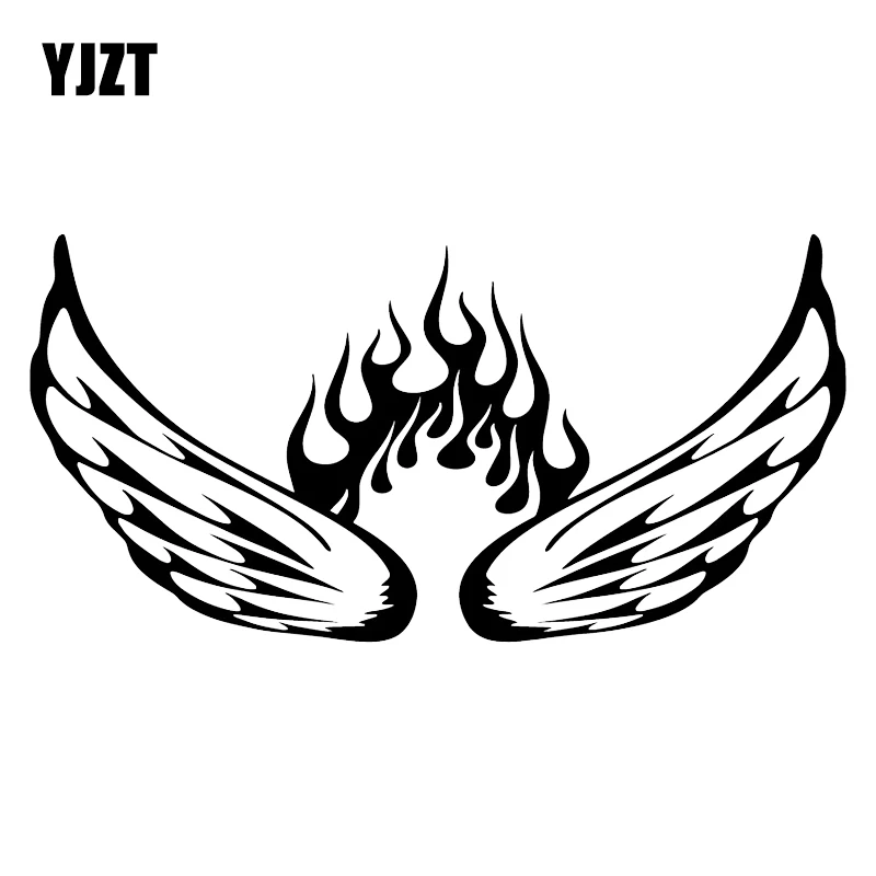 YJZT 17.8X8.9CM Flame Wing Personality Art Window Decals Car Sticker Accessories C25-0954
YJZT 17.8X8.9CM Flame Wing Personality Art Window Decals Car Sticker Accessories C25-0954