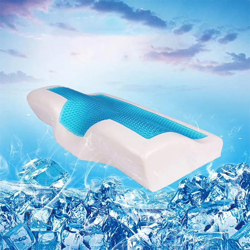 Memory Foam Gel Pillow For Neck Pain Sleeping Butterfly Shaped Soft Health Cervical Neck Pillow Home Bedding
Memory Foam Gel Pillow For Neck Pain Sleeping Butterfly Shaped Soft Health Cervical Neck Pillow Home Bedding