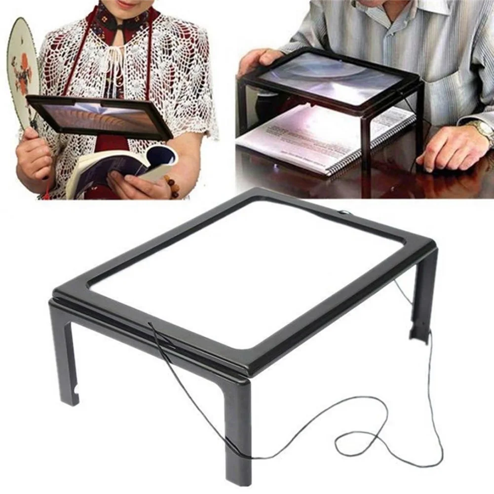 3X Foldable Read Magnifying Glass with LED Lights for Full Page Phone Magnifier Battery Operated Hands Free Reading Magnifiers
3X Foldable Read Magnifying Glass with LED Lights for Full Page Phone Magnifier Battery Operated Hands Free Reading Magnifiers