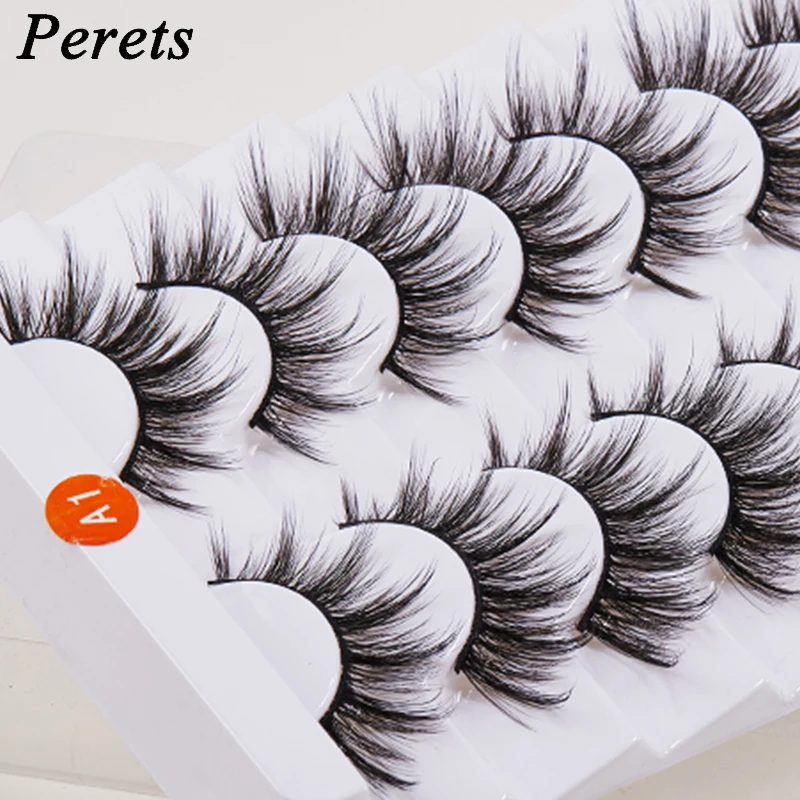 8 пар 3D норковых волос Лидер продаж накладные многоразовые натуральные ресницы