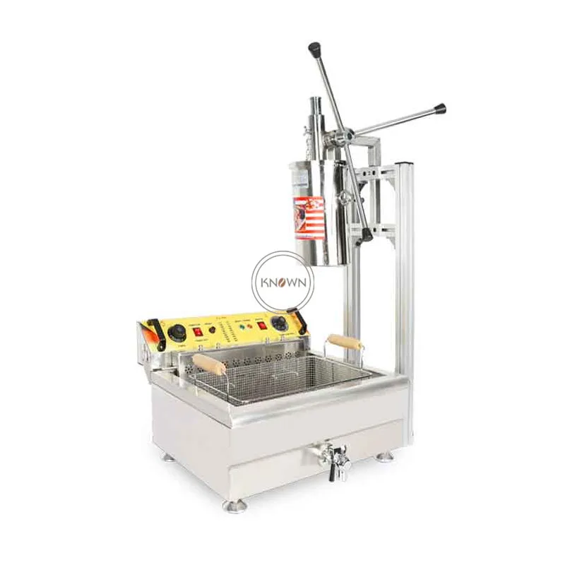 Top Quality 5L Capacity Automatic Churros Maker Machine Stainless Steel Churros Making Machine for Sale
Top Quality 5L Capacity Automatic Churros Maker Machine Stainless Steel Churros Making Machine for Sale