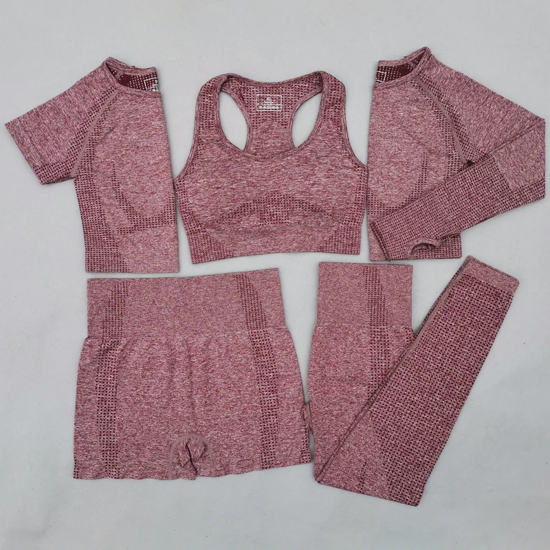 2/3/5pcs Women Vital Seamless Yoga Set Workout Sportwear Gym Clothing Short/long Sleeve Crop Top High Waist Leggings Sports Suit
2/3/5pcs Women Vital Seamless Yoga Set Workout Sportwear Gym Clothing Short/long Sleeve Crop Top High Waist Leggings Sports Suit