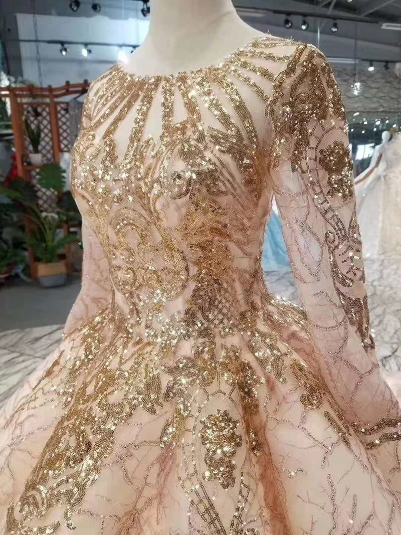 BGW 22916ht Luxury Evening Dresses Ball Gown O-neck Long Sleeves Lace Up Back Muslim Prom Dresses Curve Shape Shiny Ladies Dress
BGW 22916ht Luxury Evening Dresses Ball Gown O-neck Long Sleeves Lace Up Back Muslim Prom Dresses Curve Shape Shiny Ladies Dress