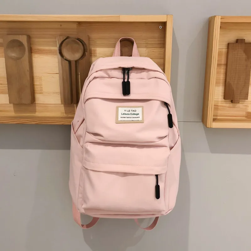 Женский нейлоновый рюкзак 2020 Одноцветный Mochilas женская сумка на плечо для
