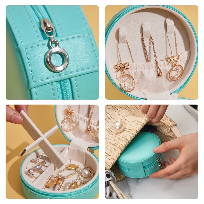 Jewelry Box Portable Storage Organizer Earring Holder Zipper Women Jewelry Display Travel Case
Jewelry Box Portable Storage Organizer Earring Holder Zipper Women Jewelry Display Travel Case