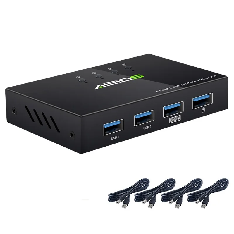 Квм-переключатель 4K USB HDMI, квм-переключатель 4K X 2L HDMI, квм-переключатель (с 4 USB-кабелями)
Квм-переключатель 4K USB HDMI, квм-переключатель 4K X 2L HDMI, квм-переключатель (с 4 USB-кабелями)