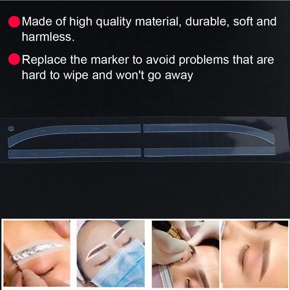 2pcs Disposable Eyebrow Tattoo Ruler Sticker Permanent Makeup Microblading Measure Silicone Auxiliary Stickers Tattoos Supply
2pcs Disposable Eyebrow Tattoo Ruler Sticker Permanent Makeup Microblading Measure Silicone Auxiliary Stickers Tattoos Supply