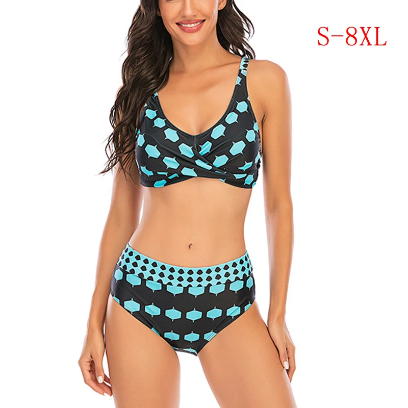 2020 New Plus Size S-8XL Summer Bikini Set Girls Swimwear Retro Classic Polka Dot Printed Swimsuit Two Piece Swimming Suits 
2020 New Plus Size S-8XL Summer Bikini Set Girls Swimwear Retro Classic Polka Dot Printed Swimsuit Two Piece Swimming Suits