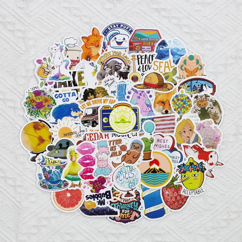 50 pcs Cartoon anime Cute DIY Sticker Cellular phone Guitar Laptop Helmet Automobile Water cup Stationery Decorate Sticker
50 pcs Cartoon anime Cute DIY Sticker Cellular phone Guitar Laptop Helmet Automobile Water cup Stationery Decorate Sticker