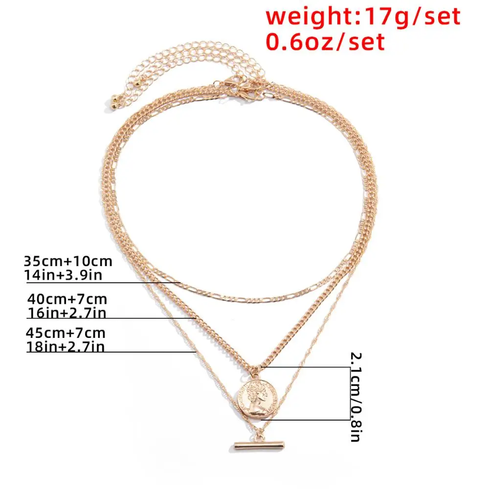 Salircon Vintage Multi Layer Carved Coin Pendant Necklace for Women Geometric Thin Link Chain Choker Necklace Jewelry Gift 2021
Salircon Vintage Multi Layer Carved Coin Pendant Necklace for Women Geometric Thin Link Chain Choker Necklace Jewelry Gift 2021