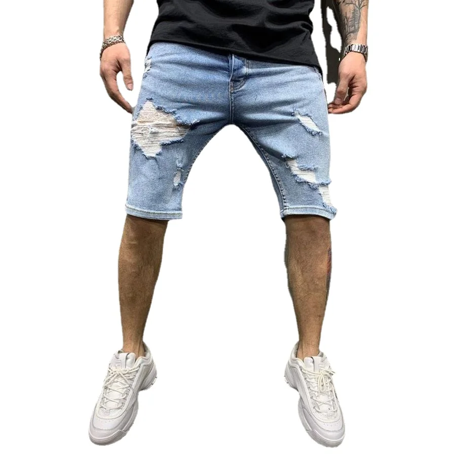 Men Shorts Jeans Europe and America Fashion Men Clothing Slim Ripped Denim Mid Pants Solid Color Trendy Blue Jeans Men
Men Shorts Jeans Europe and America Fashion Men Clothing Slim Ripped Denim Mid Pants Solid Color Trendy Blue Jeans Men