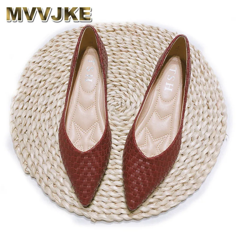 MVVJKENew Red Style 2020 Women Ballerinas Spring Autumn Brand Pointed Toe Weave Women Shoes Office Ladies Soft Unique Work Shoes
MVVJKENew Red Style 2020 Women Ballerinas Spring Autumn Brand Pointed Toe Weave Women Shoes Office Ladies Soft Unique Work Shoes