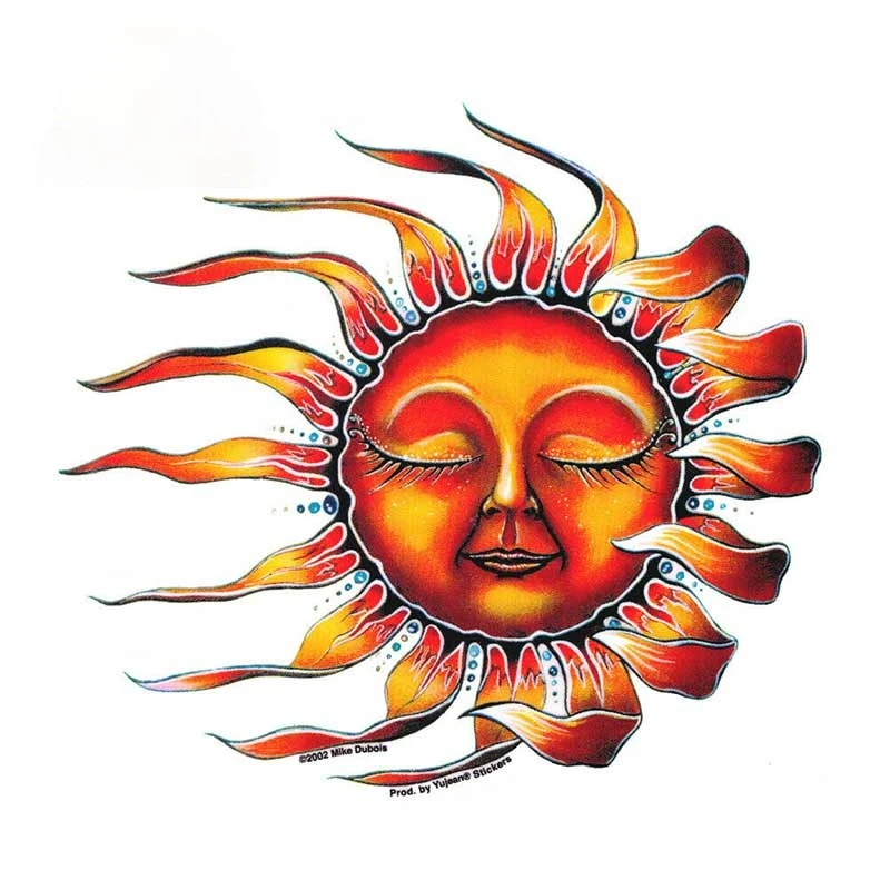 Fashion Vinyl Hippie Window Car Celestial Sun Sticker Cool Laptop Decal Women Personality Car Stickers 13cm x 12cm
Fashion Vinyl Hippie Window Car Celestial Sun Sticker Cool Laptop Decal Women Personality Car Stickers 13cm x 12cm