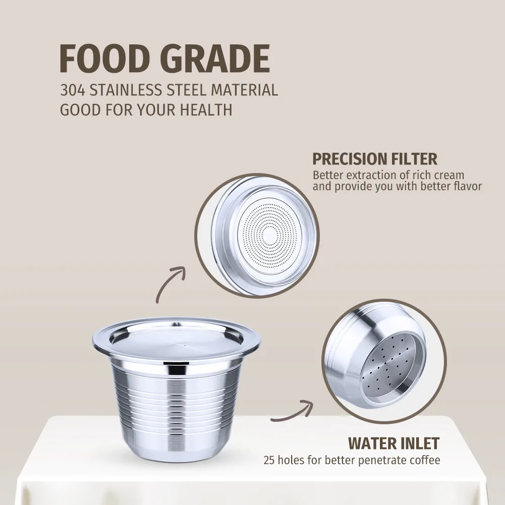 304 Stainless Steel Coffee Converter Adapter For Nespresso U CitiZ Pixie Le Cube *100% Brand New And High Quality
304 Stainless Steel Coffee Converter Adapter For Nespresso U CitiZ Pixie Le Cube *100% Brand New And High Quality