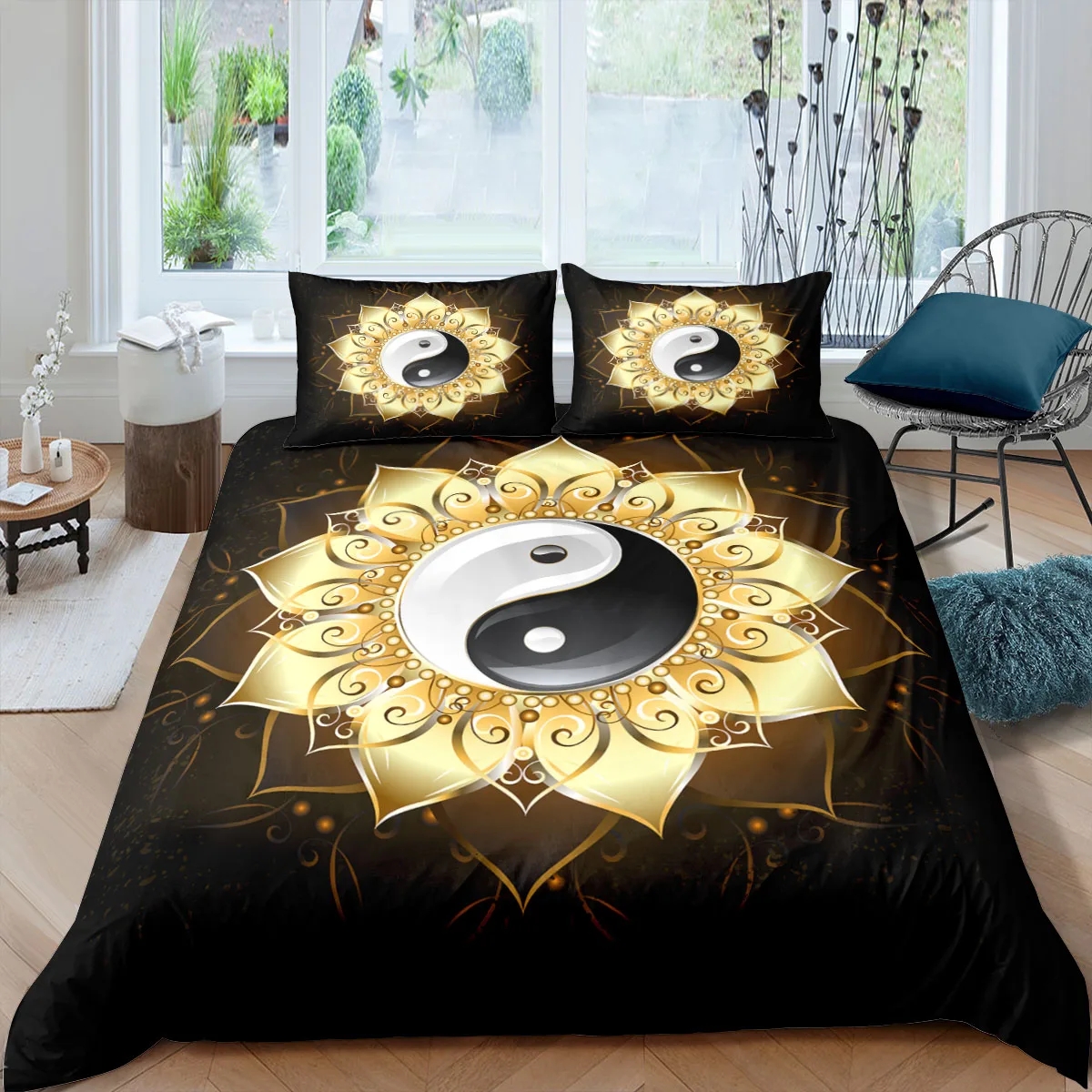Tai Chi Duvet Cover Yin Yang Bagua Diagram Bedding Set Home Textile 2/3 Pieces Bed Quilt Cover Single Queen King Bed Cover Sets 
Tai Chi Duvet Cover Yin Yang Bagua Diagram Bedding Set Home Textile 2/3 Pieces Bed Quilt Cover Single Queen King Bed Cover Sets
