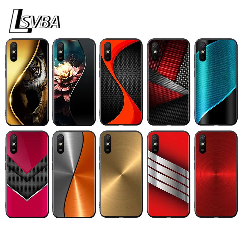 

Color Brushed Metal for Xiaomi Redmi 10X Pro 5G 9A 9I 9T 9 GO K40 K30 K20 Ultra 8 7 6 5 4X Pro Soft Black Phone Case