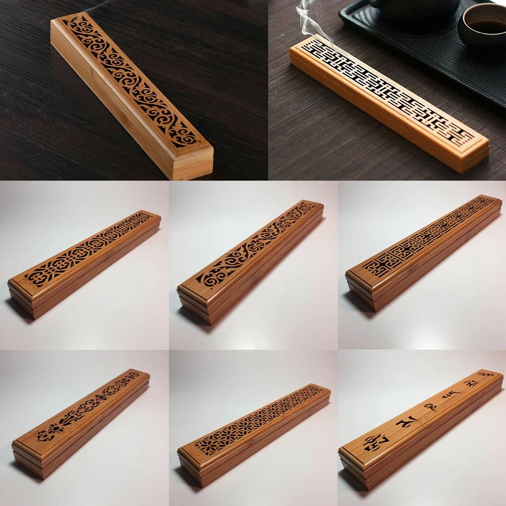 Bamboo Wood Incense Burners Incense Stick Holder Ash Burner Wooden Incense holder Burner Joss insence burner Decoration for home
Bamboo Wood Incense Burners Incense Stick Holder Ash Burner Wooden Incense holder Burner Joss insence burner Decoration for home