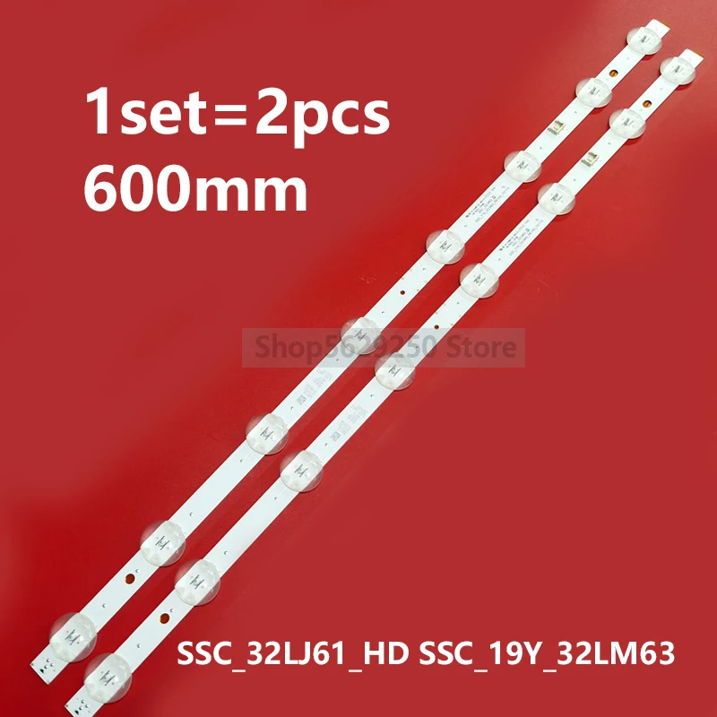 2pcs/kit 60CMLED strip 8lamp For LG 32LJ510U HC320DXN-ABSL1-A142 SSC_32LJ61_HD S SSC_32LJ61_HD_8LED 32LC510U 32LM63 Y19 32LJ510B
2pcs/kit 60CMLED strip 8lamp For LG 32LJ510U HC320DXN-ABSL1-A142 SSC_32LJ61_HD S SSC_32LJ61_HD_8LED 32LC510U 32LM63 Y19 32LJ510B