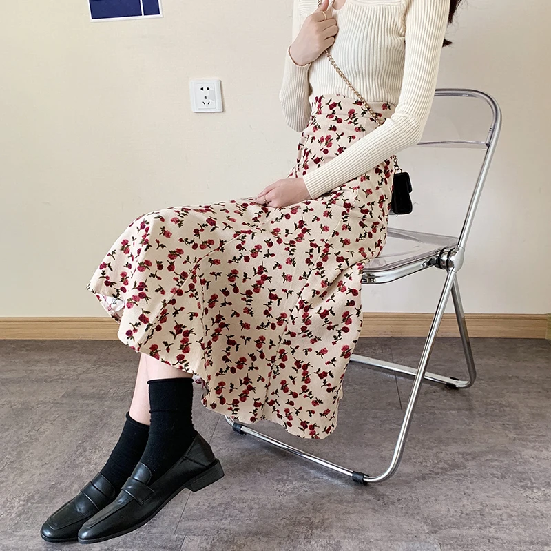 Floral mermaid skirt female spring and autumn 2021 new all-match mid-length high waist a-line hip skirt Long skirts for women
Floral mermaid skirt female spring and autumn 2021 new all-match mid-length high waist a-line hip skirt Long skirts for women