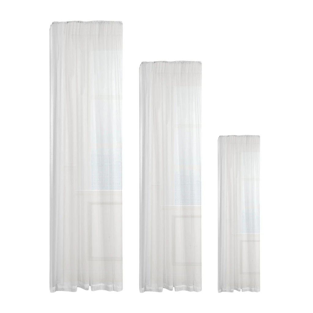 White Sheer Curtains Voile Panels for Livinmg Room Bedroom Bathroom Home Decoration 150x46cm 100x270cm 100x200cm
White Sheer Curtains Voile Panels for Livinmg Room Bedroom Bathroom Home Decoration 150x46cm 100x270cm 100x200cm