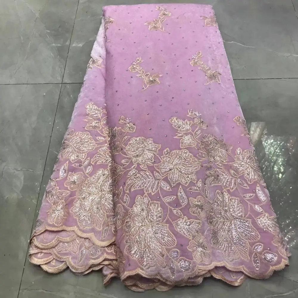 Latest African Lace Fabric 2020 High Quality Velvet Lace With Sequins Nigerian Lace Fabrics For Wedding Dress
Latest African Lace Fabric 2020 High Quality Velvet Lace With Sequins Nigerian Lace Fabrics For Wedding Dress