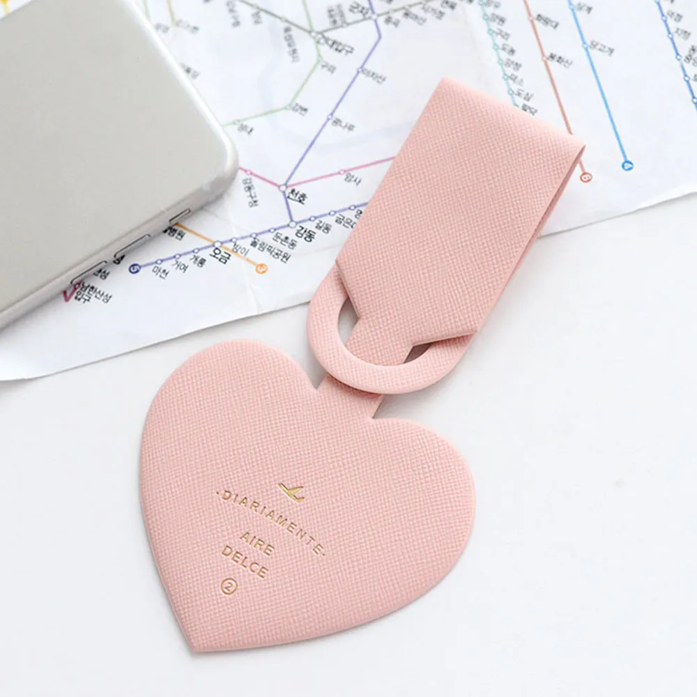 Simple Love Heart Fashion Design Leather ID Address Holder Baggage Boarding Portable Label Luggage Tag Travel Accessory
Simple Love Heart Fashion Design Leather ID Address Holder Baggage Boarding Portable Label Luggage Tag Travel Accessory
