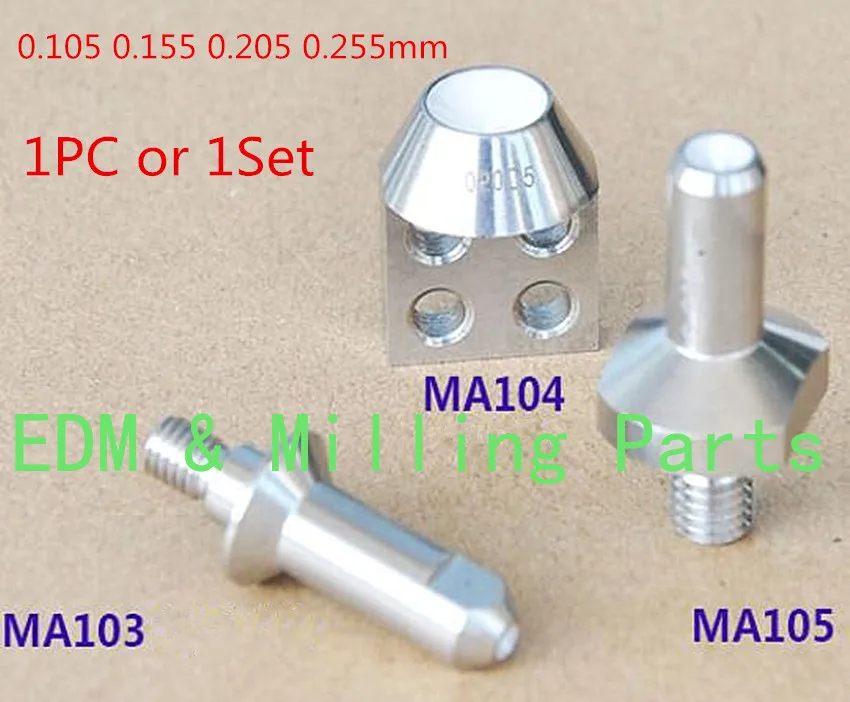 

1PC/1Set EDM Wire MA103 MA104 MA105 Ceramics Diamond Guide 0.105mm 0.155mm 0.205mm 0.255mm For CNC Makino Machine Service