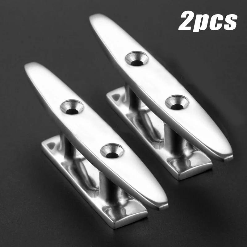 2x Silver Boat Cleat Stainless Steel 316 Polishing 100mm 4 Inch Marine Hardware For Chandlery Applications Marine Industrial Use
2x Silver Boat Cleat Stainless Steel 316 Polishing 100mm 4 Inch Marine Hardware For Chandlery Applications Marine Industrial Use