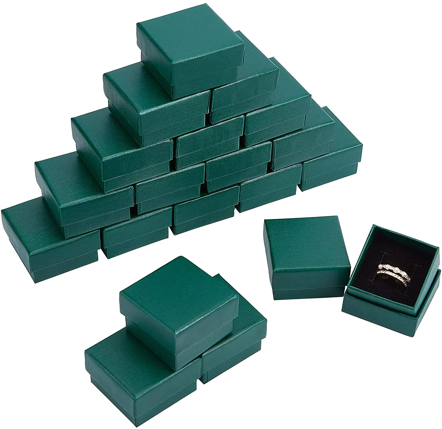20 Pcs 5.2x5.2x3.2cm Cardboard Jewelry Boxes Ring Storage Box Cardboard Display Boxes with Sponge Mat for Anniversaries
20 Pcs 5.2x5.2x3.2cm Cardboard Jewelry Boxes Ring Storage Box Cardboard Display Boxes with Sponge Mat for Anniversaries