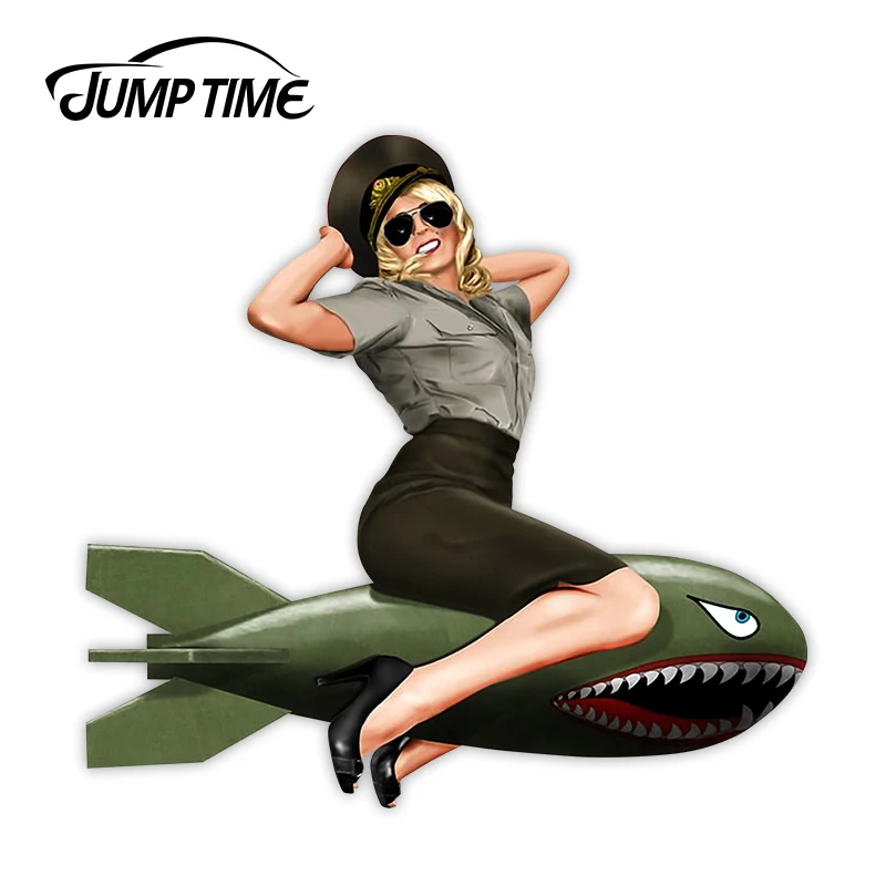 СКАЧОК времени 13 см x 12 1 Pin Up девушка стикер Винтаж сексуальный #17 для ноутбука
