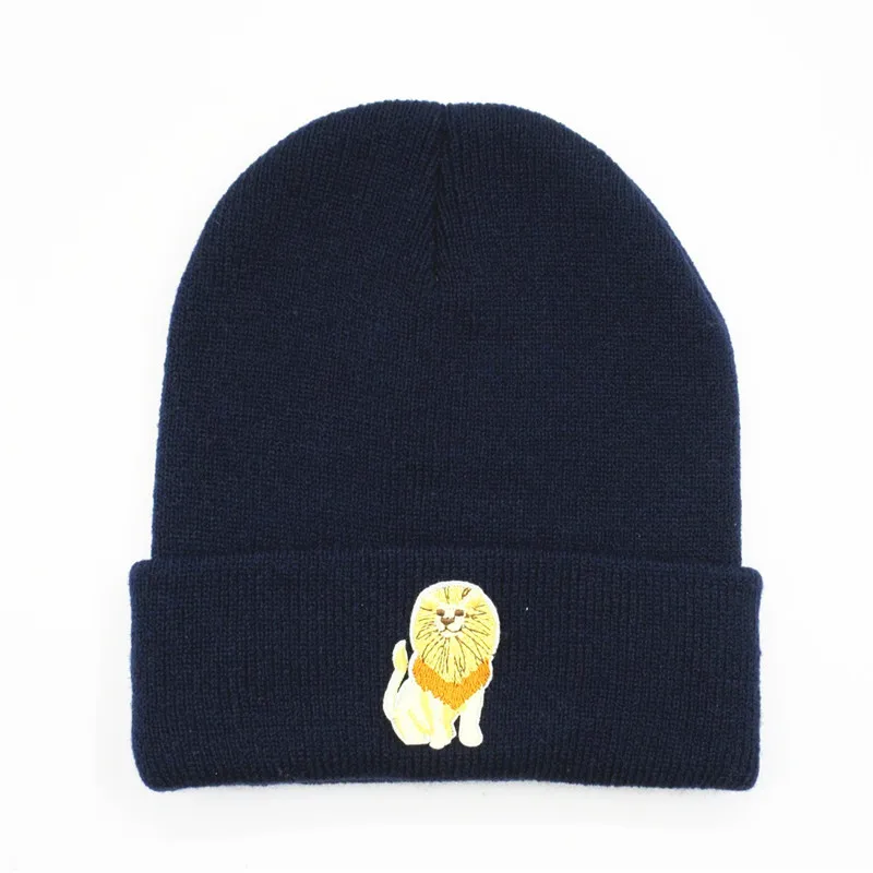 Lion animal embroidery Thicken knitted hat winter warm hat Skullies cap beanie hat for kid men women 288
Lion animal embroidery Thicken knitted hat winter warm hat Skullies cap beanie hat for kid men women 288