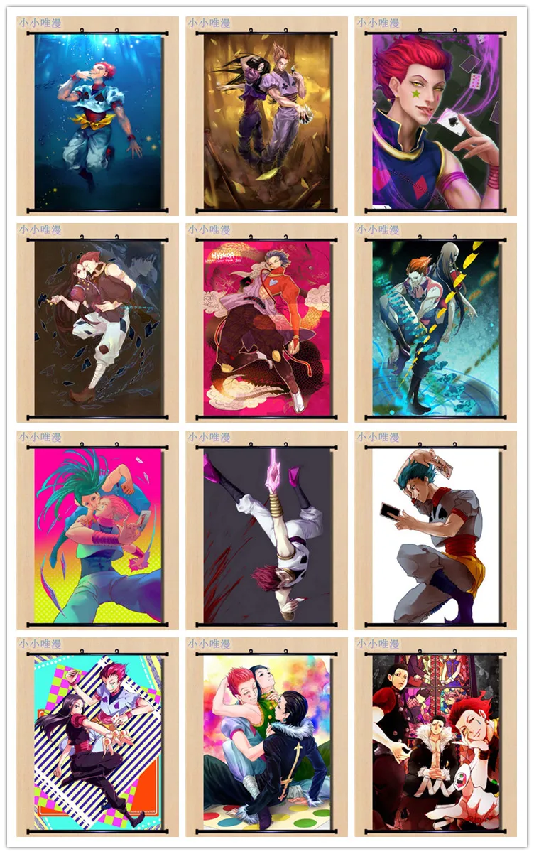 Coscase Japanese Anime Hunter x Hunter Hisoka & Illumi Zoldyck & Kalluto Home Decor Wall Scroll Poster Decorative Pictures
Coscase Japanese Anime Hunter x Hunter Hisoka & Illumi Zoldyck & Kalluto Home Decor Wall Scroll Poster Decorative Pictures