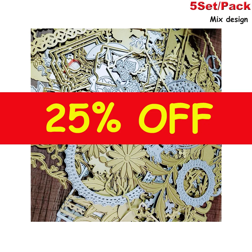 5Set/pack mix design Metal Steel Cutting Dies Decorative Paper Cards Embossing Stencils for DIY Craft Scrapbooking
5Set/pack mix design Metal Steel Cutting Dies Decorative Paper Cards Embossing Stencils for DIY Craft Scrapbooking